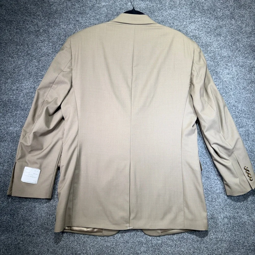 Jos. A. Bank Executive Collection Blazer Mens 42R Tan 100% Wool 2-Button Coat‎